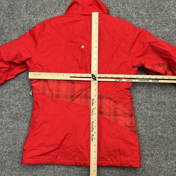 Columbia Jacket Womens Small Red Waterproof Omni-Tech Omni-Heat Insulated Coat - Picture 9 of 11